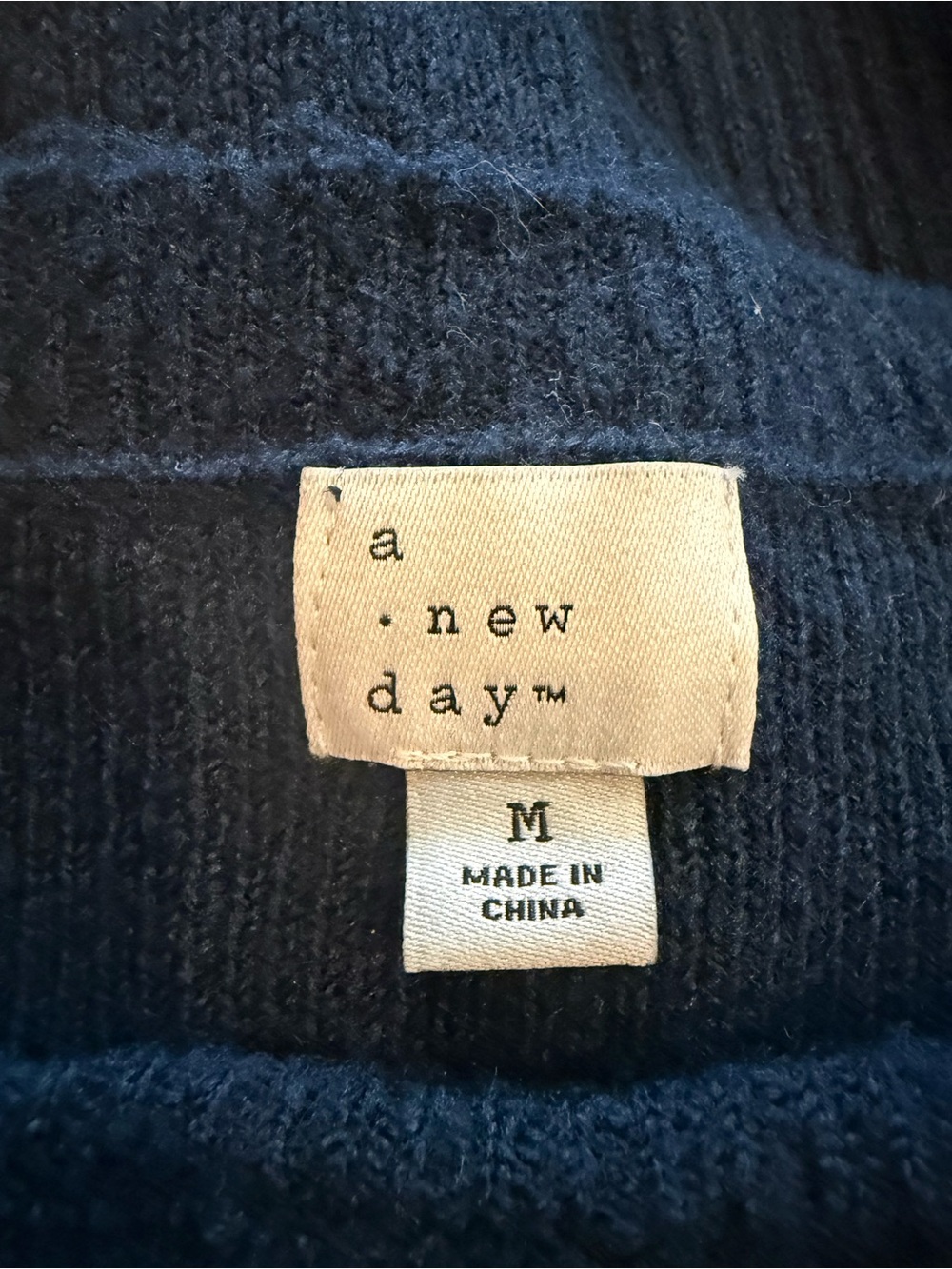 a new day Navy Long-Sleeve Knit Shift Dress - Picture 6 of 6